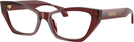 Cat Eye Transparent Bordeaux Versace 3373U Progressive No-Lines View #1