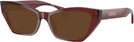 Cat Eye Transparent Bordeaux Versace 3373U Progressive Reading Sunglasses View #1