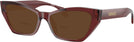 Cat Eye Transparent Bordeaux Versace 3373U Bifocal Reading Sunglasses View #1