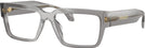 Rectangle Transparent Grey Versace 3374U Single Vision Full Frame View #1