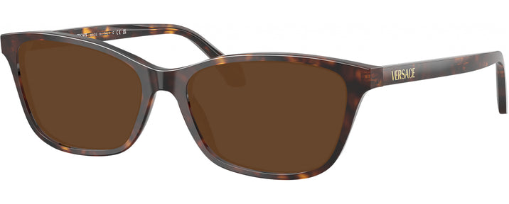 Cat Eye Dark Havana Versace 3375 Progressive Reading Sunglasses View #1