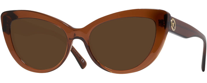 Cat Eye Trans Brown Versace 4388 Progressive No Line Reading Sunglasses View #1