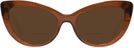 Cat Eye Trans Brown Versace 4388 Bifocal Reading Sunglasses View #2