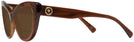 Cat Eye Trans Brown Versace 4388 Bifocal Reading Sunglasses View #3
