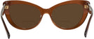 Cat Eye Trans Brown Versace 4388 Bifocal Reading Sunglasses View #4