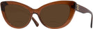 Cat Eye Trans Brown Versace 4388 Bifocal Reading Sunglasses View #1
