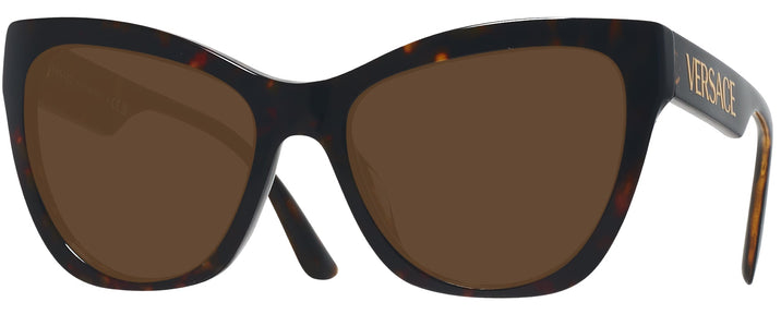 Cat Eye Havana Versace 4417U Progressive Reading Sunglasses View #1