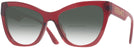 Cat Eye Transparent Red Versace 4417U w/ Gradient Bifocal Reading Sunglasses View #1
