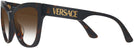 Cat Eye Havana Versace 4417U w/ Gradient Progressive Reading Sunglasses View #3