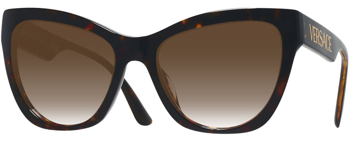 Cat Eye Havana Versace 4417U w/ Gradient Progressive Reading Sunglasses View #1