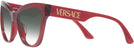 Cat Eye Transparent Red Versace 4417U w/ Gradient Progressive Reading Sunglasses View #3