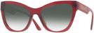 Cat Eye Transparent Red Versace 4417U w/ Gradient Progressive Reading Sunglasses View #1