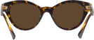 Cat Eye Havana/dark Grey Lens Versace 4435 Progressive No Line Reading Sunglasses View #4