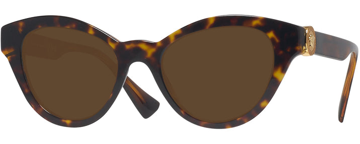 Cat Eye Havana/dark Grey Lens Versace 4435 Progressive No Line Reading Sunglasses View #1