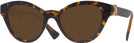 Cat Eye Havana/dark Grey Lens Versace 4435 Progressive No Line Reading Sunglasses View #1