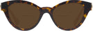 Cat Eye Havana/dark Grey Lens Versace 4435 Bifocal Reading Sunglasses View #2