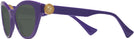 Cat Eye True Purple/dark Grey Lens Versace 4435 Bifocal Reading Sunglasses View #3