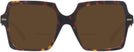 Square Havana Versace 4441 Bifocal Reading Sunglasses View #2