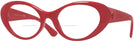 Oval Red Versace 4455U Bifocal View #1