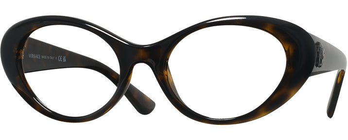 Oval Havana Versace 4455U Progressive No-Lines View #1