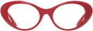 Oval Red Versace 4455U Single Vision Full Frame View #2