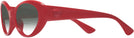 Oval Red Versace 4455U w/ Gradient Bifocal Reading Sunglasses View #3