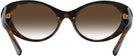 Oval Havana Versace 4455U w/ Gradient Progressive Reading Sunglasses View #4