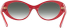 Oval Red Versace 4455U w/ Gradient Progressive Reading Sunglasses View #4