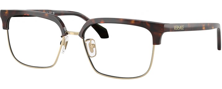 Square Dark Havana Versace 4494D Progressive No-Lines View #1