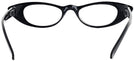 Cat Eye Midnight Black Cat Crazy Luxe Single Vision Half Frame View #4