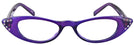 Cat Eye Purrfect Purple Cat Crazy Luxe Single Vision Half Frame View #2
