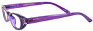 Cat Eye Purrfect Purple Cat Crazy Luxe Single Vision Half Frame View #3