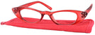 Cat Eye Ruby Red Cat Crazy Luxe Single Vision Half Frame View #1