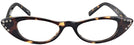 Cat Eye Tabby Tortoise Cat Crazy Luxe Single Vision Half Frame View #2