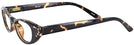 Cat Eye Tabby Tortoise Cat Crazy Luxe Single Vision Half Frame View #3
