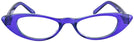 Cat Eye Prissy Blurple Cat Crazy Single Vision Half Frame View #2