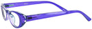 Cat Eye Prissy Blurple Cat Crazy Single Vision Half Frame View #3