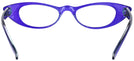 Cat Eye Prissy Blurple Cat Crazy Single Vision Half Frame View #4
