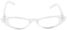 Cat Eye Crystal Clear Cat Crazy Single Vision Half Frame View #2