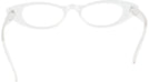 Cat Eye Crystal Clear Cat Crazy Single Vision Half Frame View #4