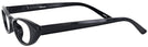 Cat Eye Midnight Black Cat Crazy Single Vision Half Frame View #3