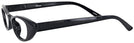 Cat Eye Midnight Black Cat Crazy Single Vision Half Frame View #3