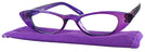 Cat Eye Purrfect Purple Cat Crazy Single Vision Half Frame View #1