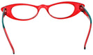 Cat Eye Ruby Red Cat Crazy Single Vision Half Frame View #4