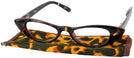 Cat Eye Tabby Tortoise Cat Crazy Single Vision Half Frame View #1