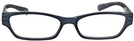 Rectangle Bluish Grey Charli Single Vision Full Frame View #2