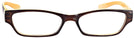 Rectangle Brown Charli Single Vision Full Frame View #2