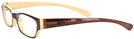 Rectangle Brown Charli Single Vision Full Frame View #3