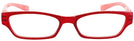 Rectangle Red/pink Charli Single Vision Full Frame View #2