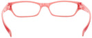 Rectangle Red/pink Charli Single Vision Full Frame View #4